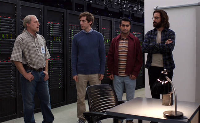 Silicon valley server room scene